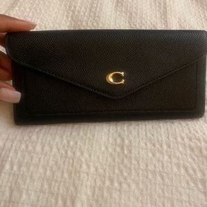 New Black slim Coach Wallet